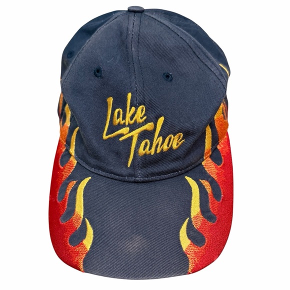 Majestic Other - Vintage Lake Tahoe baseball Cap with Flames. Majestic